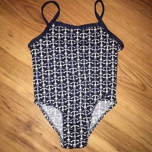 5/$25 one piece navy anchor swimsuit 18-24 Months